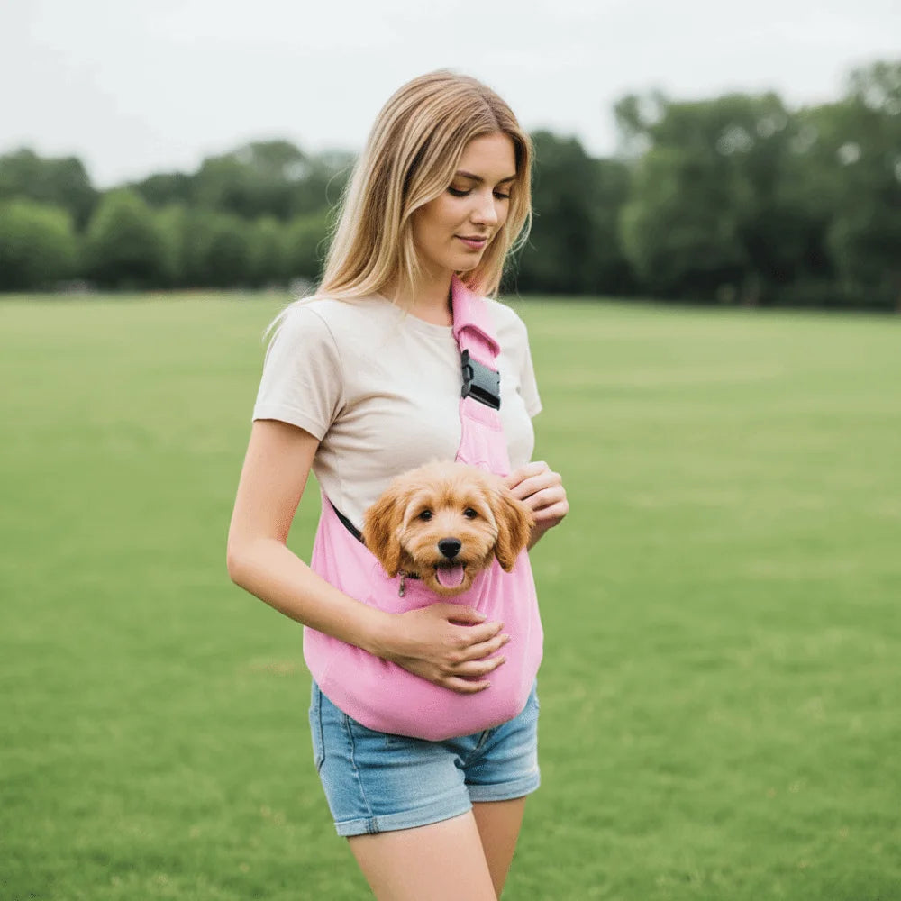 Double-Sided Pet Carrier Shoulder Bag for Cats & Small Dogs | Pawlio™