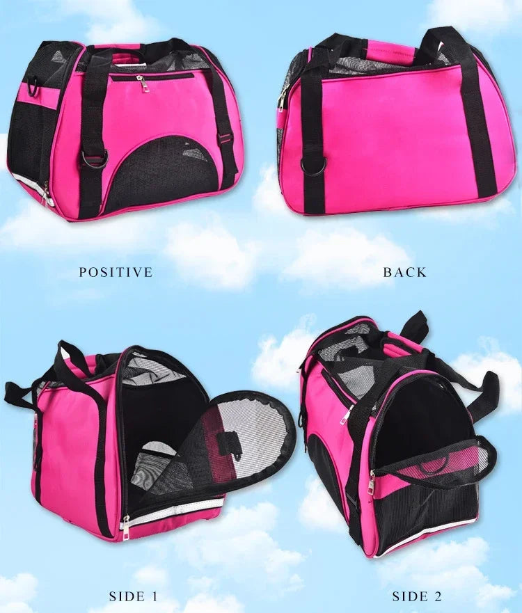 Portable Dog Cat Carrier Bag Pet Puppy Travel Bags Breathable Mesh Small Dog Cat Dogs Outdoor Tent Carrier Outgoing Pets Handbag