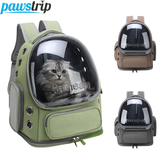 Transparent Pet Carrier Backpack for Cats & Small Dogs | Pawlio™