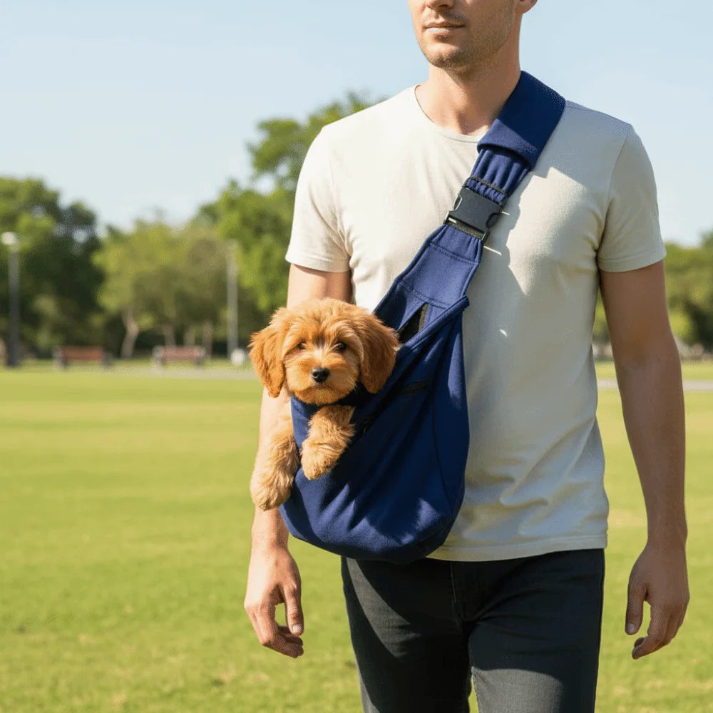 Double-Sided Pet Carrier Shoulder Bag for Cats & Small Dogs | Pawlio™