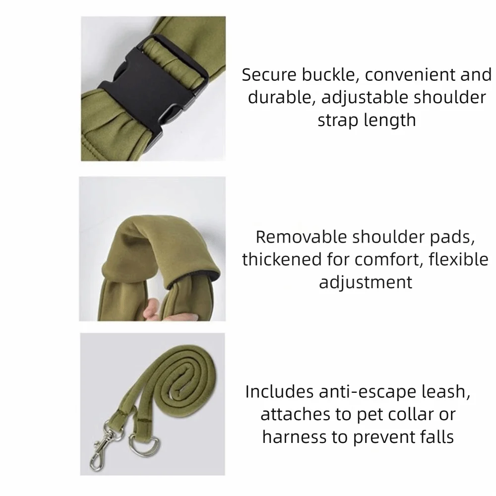 Double-Sided Pet Carrier Shoulder Bag for Cats & Small Dogs | Pawlio™