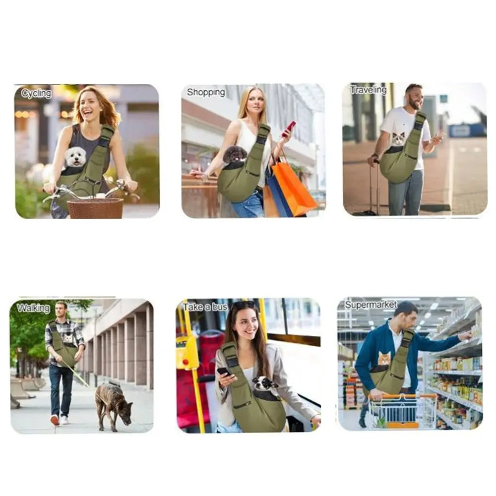 Double-Sided Pet Carrier Shoulder Bag for Cats & Small Dogs | Pawlio™