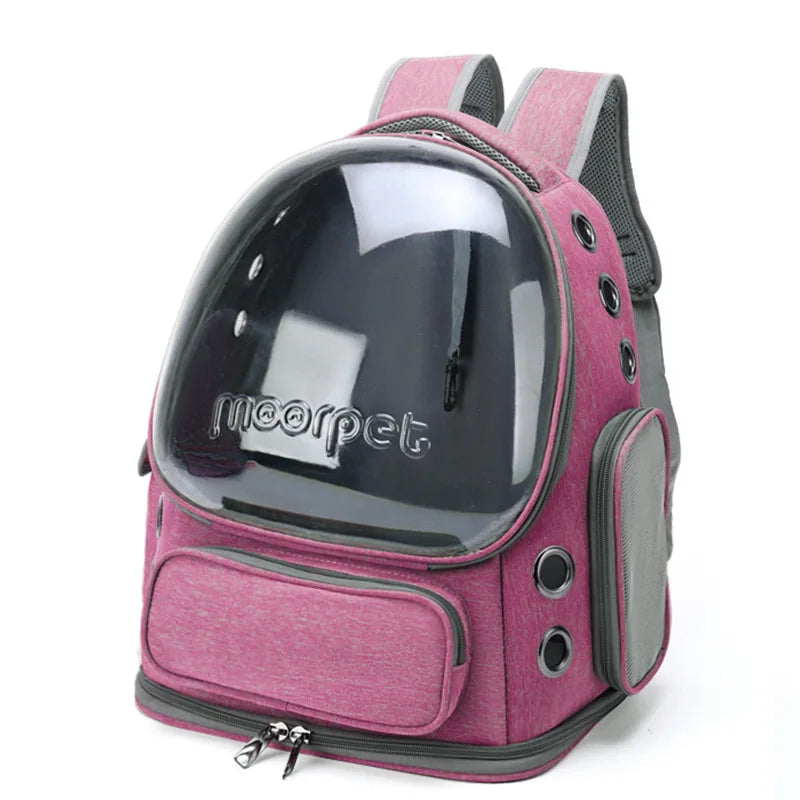 Transparent Pet Carrier Backpack for Cats & Small Dogs | Pawlio™