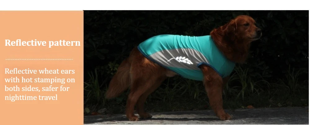 Summer Pet Dog Cooling Vest Quick Dry Pet Clothes Sun Protection Reflective Breathable Cats Outfit For Small Medium Large Dogs