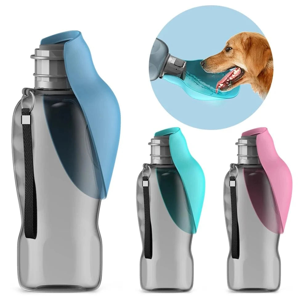 800ml Portable Dog Water Bottle with Built-in Drinking Bowl | Pawlio™